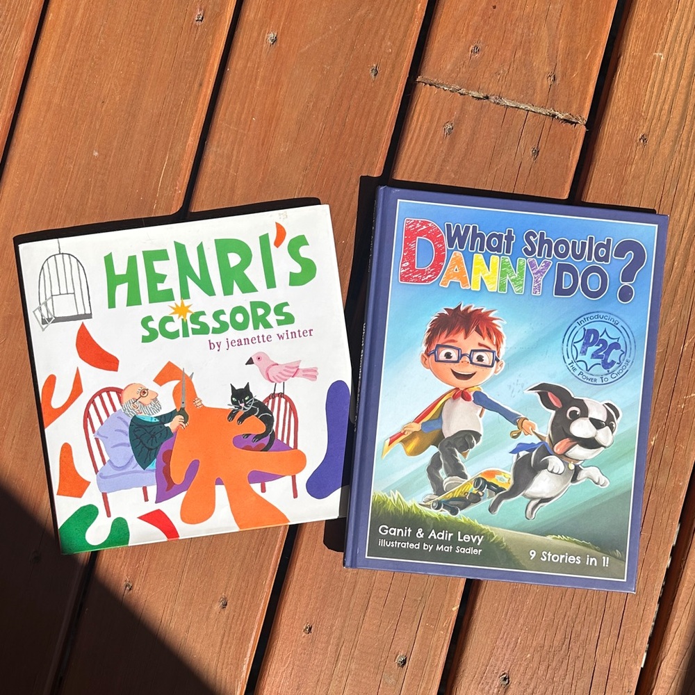Children's Book Set - “Henri's Scissors” & “What Should Danny Do?”
